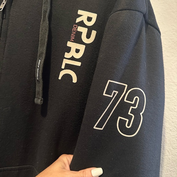 Men’s fleece lined zip up hoodie by Denim Republic - Picture 12 of 14